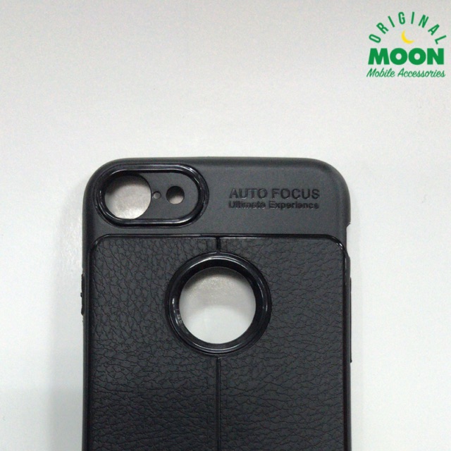 Case iphone 7 autofocus leather cover kulit silikon softcase casing