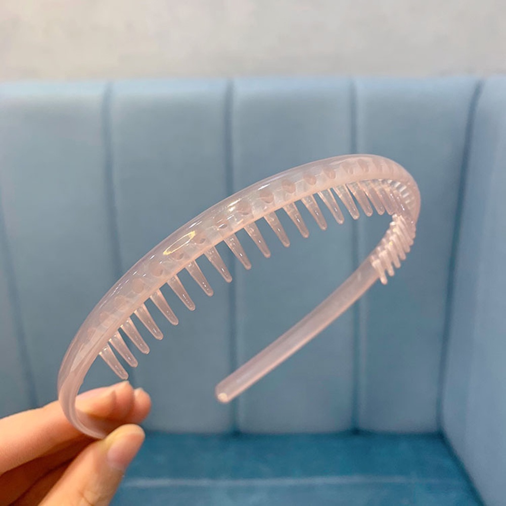 Bando Bahan Plastik Warna Permen Polos Anti slip Untuk Wanita