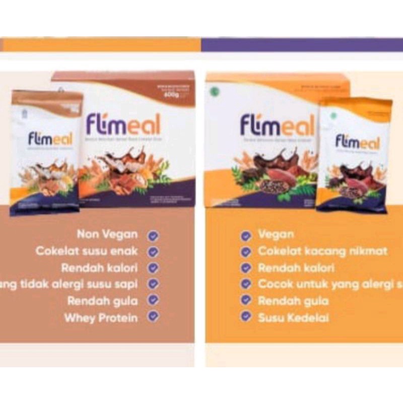 Flimeal Meal Replacement by Flimty 5 Sachet BPOM Original