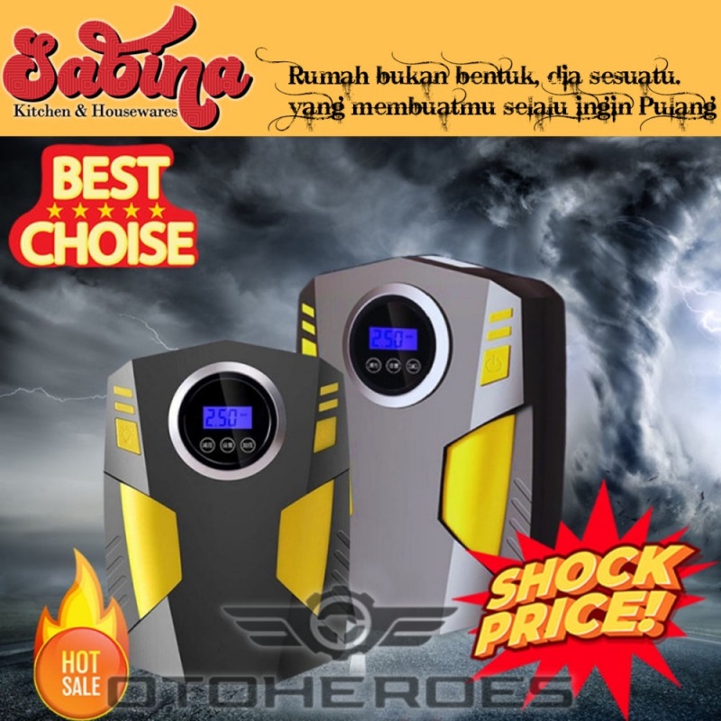 Inflator Pompa Angin Ban Elektrik Mobil Sepeda Motor Air Compressor