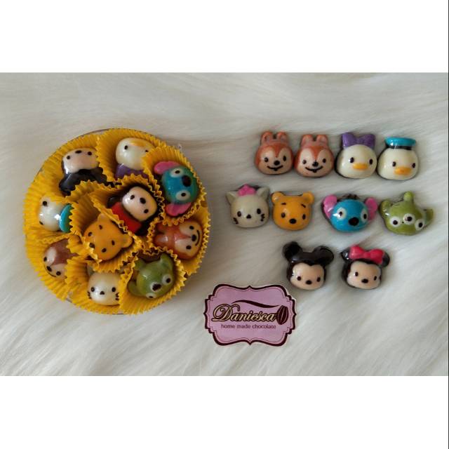 

.CTB kepala disney tsum tsum - coklat karakter bentuk tsum tsum head lucu unik enak halal ( DS BGR )