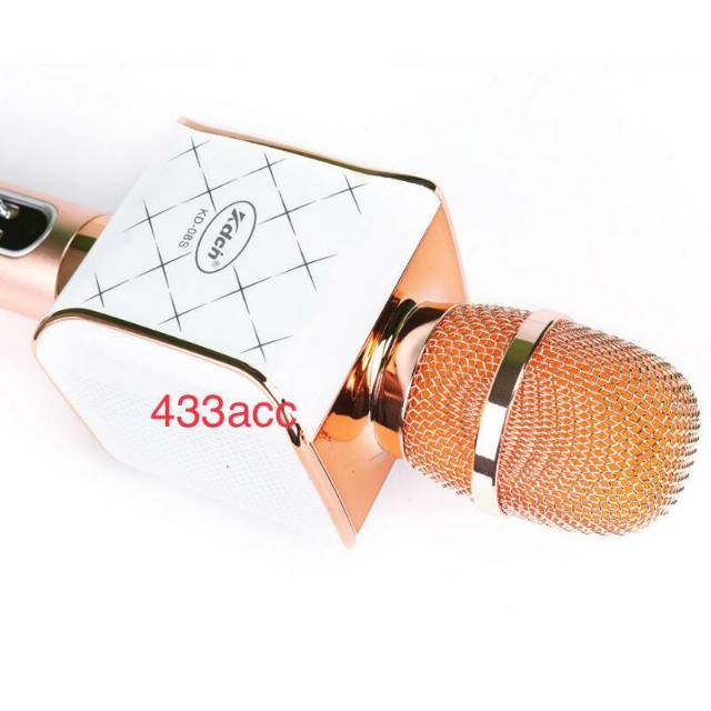 Mic Karaoke KD-08S / Microphone Bluetooth kdch 08s / Microphone portable bisa Turn off suara