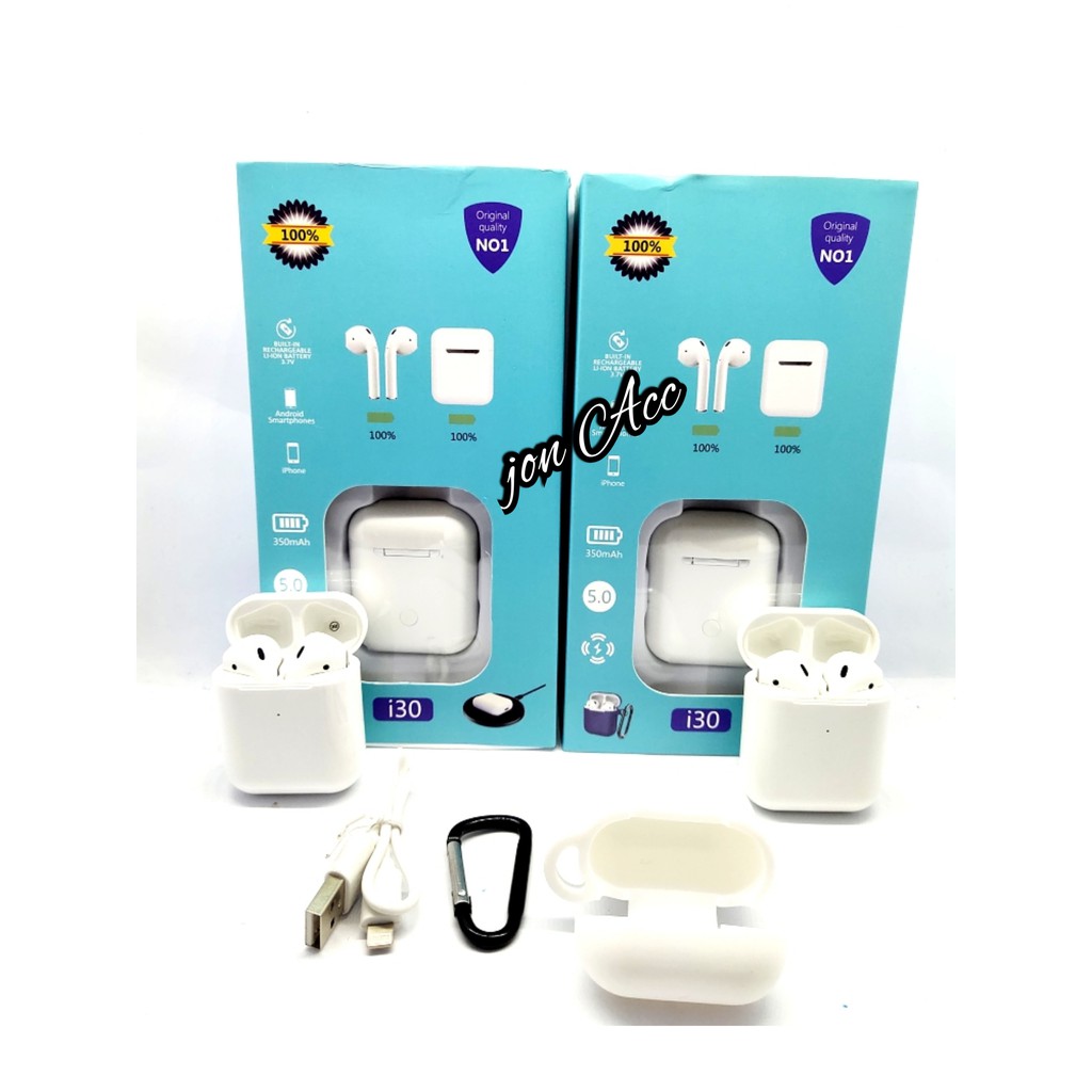 Headsrt Bluetooth I30 TWS 5.0  Pop Up Wireless Earphone i 30