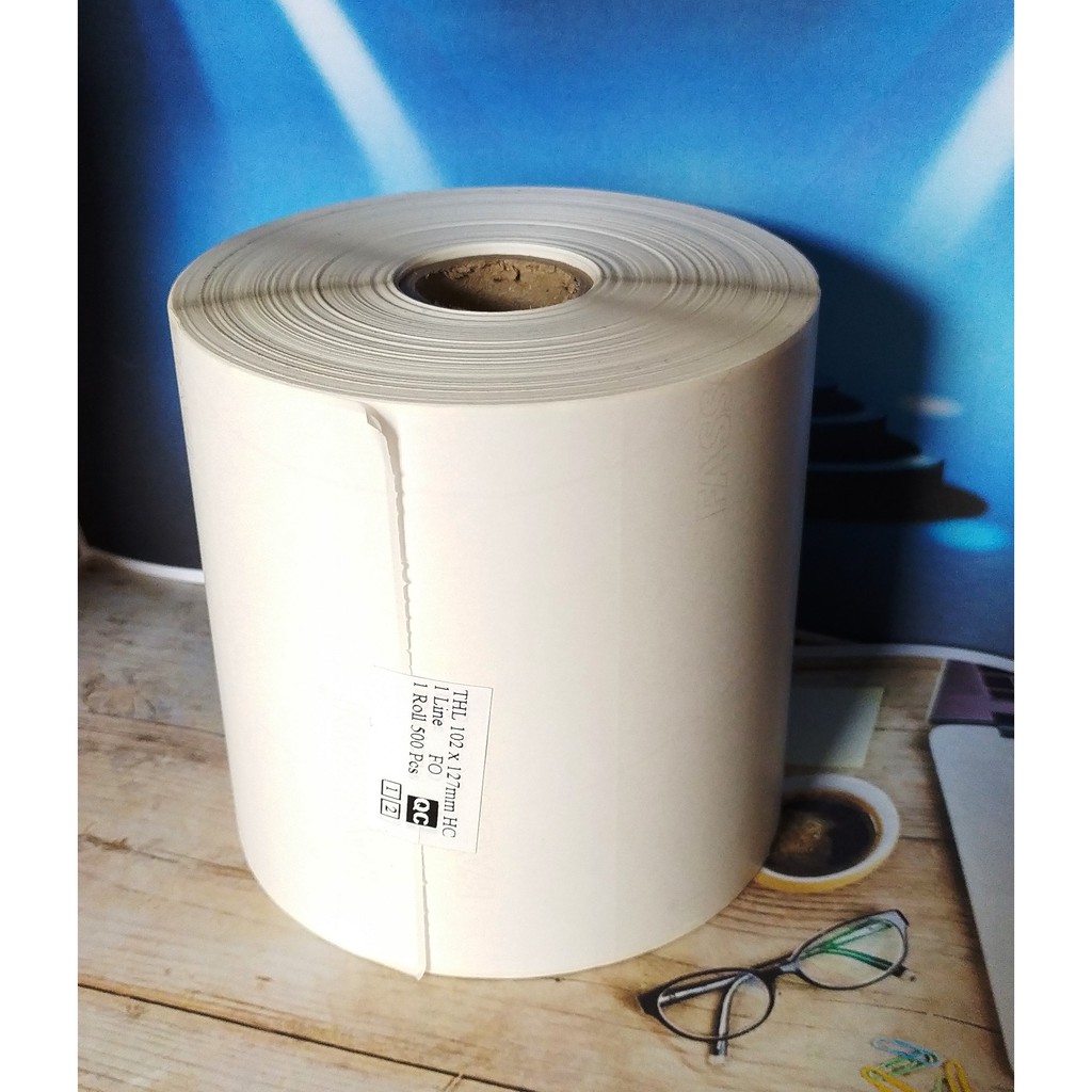 

LABEL DIRECT THERMAL STIKER RESI JNE 102x127 mm (isi 250Pcs/Roll) WAHANA POS