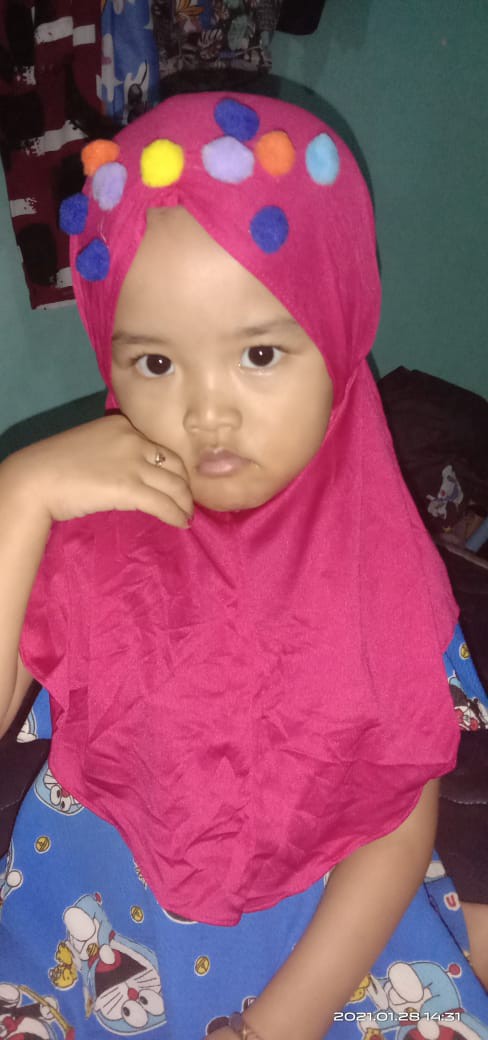 Jilbab / Jilbab Anak/ Pita Batik/0-3th