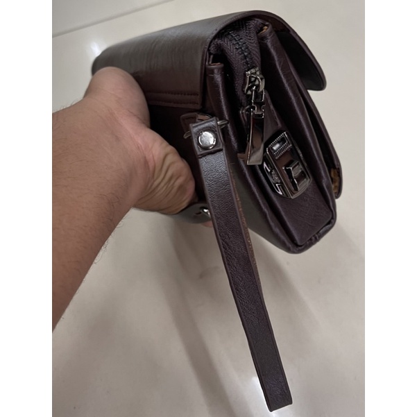 Handbag Tangan Model Clutch pria/wanita MB Bahan Kulit premium import quality