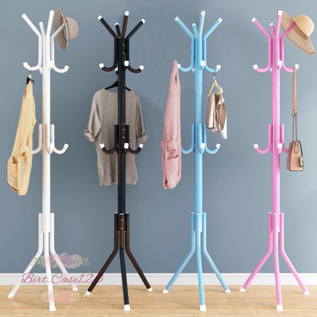 RT87 STANDING HANGER GANTUNGAN BERDIRI STAND BAJU TOPI TAS MULTIFUNGSI 8 HOOK KAIT PENGAIT BC6224