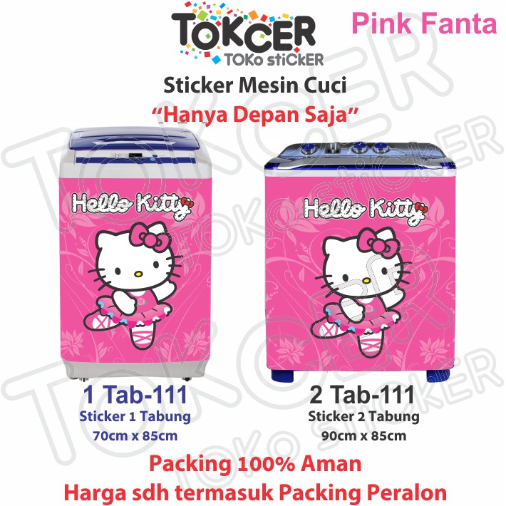 Stiker Mesin Cuci Hello Kitty