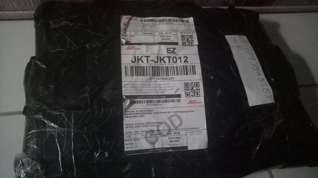 Plastik Sablon Hd Tali Ukuran 35x40 Isi 50 Pcs Free Desain Minimal Order 100 Pcs