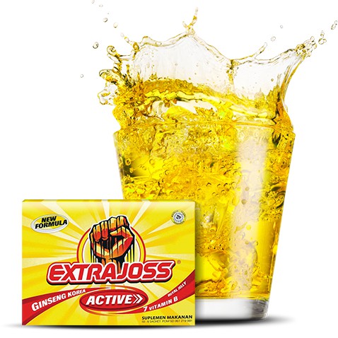 

EXTRA JOSS ACTIVE MINUMAN KESEHATAN BERSODA SUPLEMEN MAKANAN PENAMBAH ENERGI DAN DAYA TAHAN TUBUH