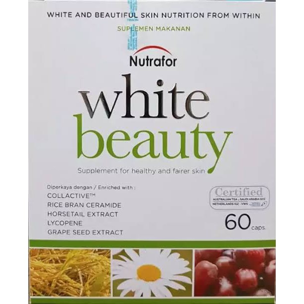 NUTRAFOR WHITE BEAUTY-SUPLEMEN KESEHATAN KULIT-60 caps