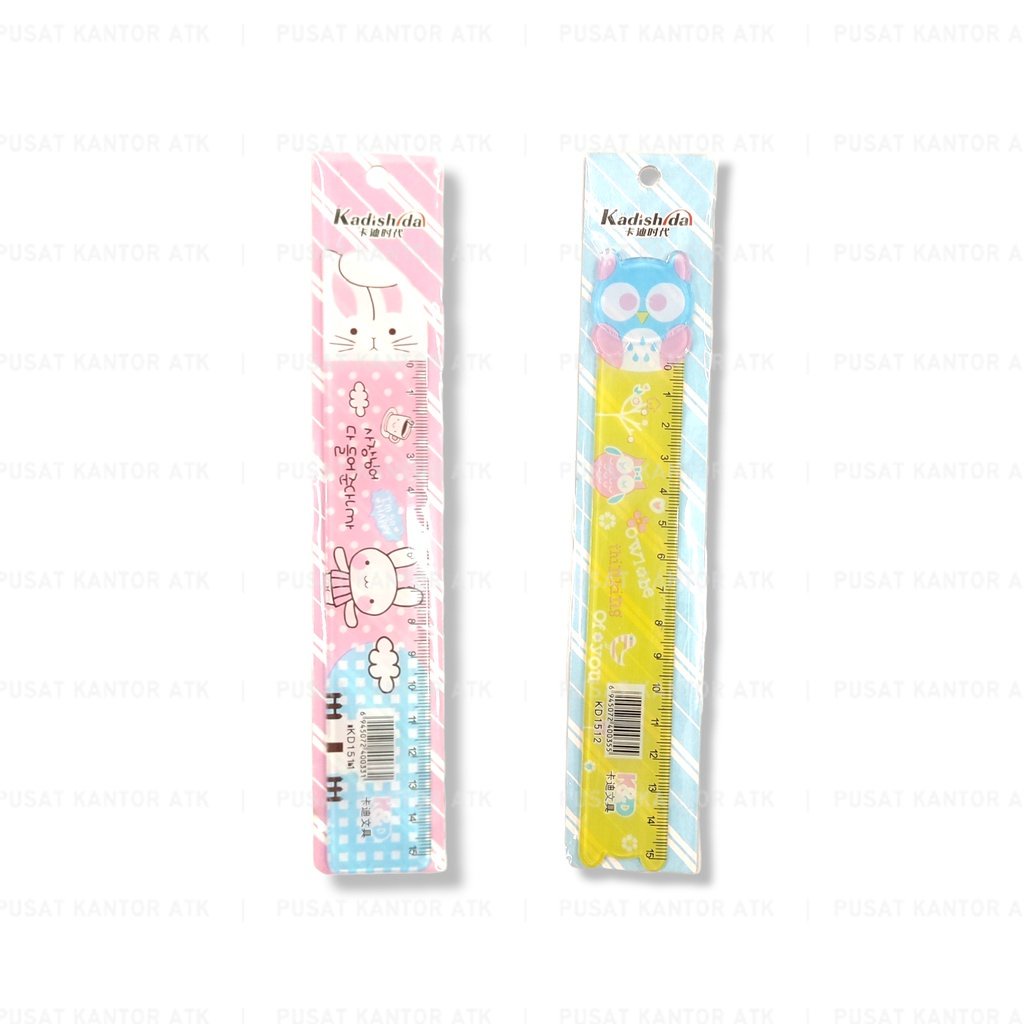 

Penggaris Mistar Impor 15 Cm K&D Variasi Owl & Rabbit bahan plastic