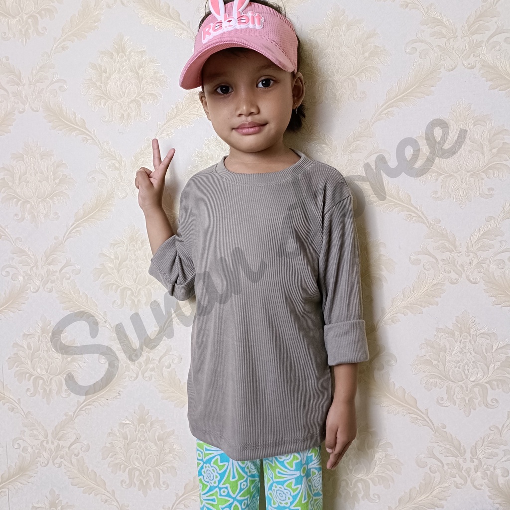 KAOS ANAK LENGAN PANJANG/KAOS RIB PREMIUM/KAOS RIB ANAK LENGAN PANJANG POLOS _ KAOS ANAK POLOS