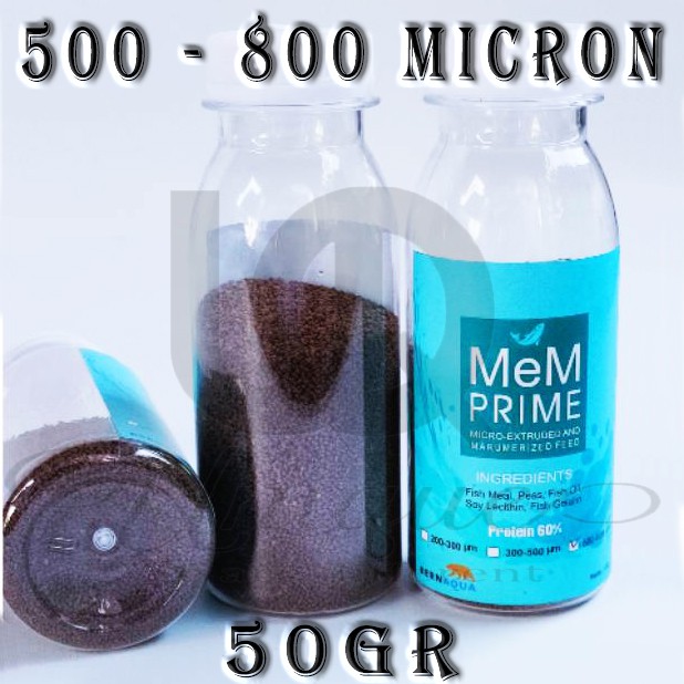 ORIGINAL Pelet MEM Prime 500-800 Micron / Pellet ikan 50gr 5/8