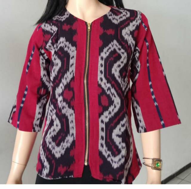 Blouse Tenun Troso Lurik Asli Jepara