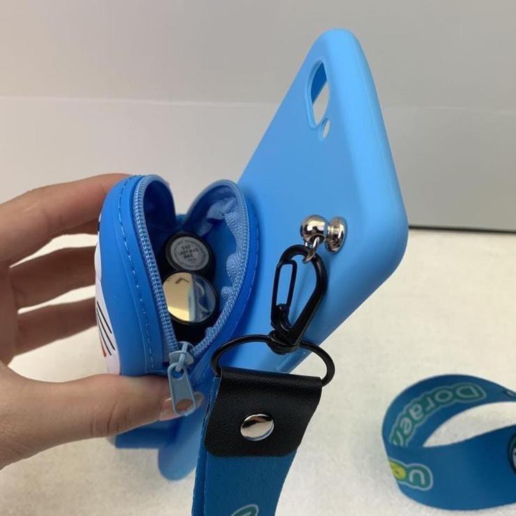 Garansi Resmi XIAOMI REDMI 9 PRIME 9A 9C 4A 4X 5A 5+ PLUS 6 6A 6 PRO Soft Case Dompet + Tali Gantung