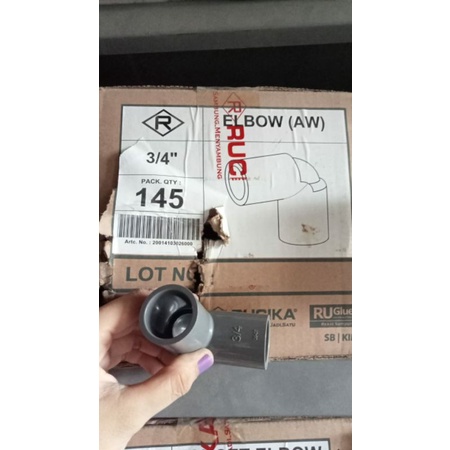 keni L kenie Elbow Knee 3/4" inch AW GREST - FITTING PIPA PVC 3/4 inch