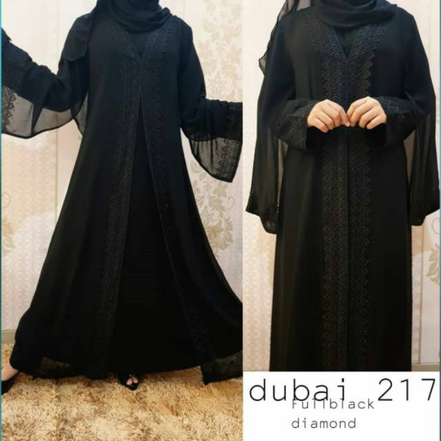 GALLERY Abaya Dubai Black Diamond Super Cantik