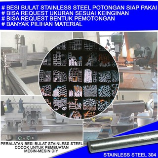 EELIC BEB D10MM BESI  BETON  BULAT POLOS STAINLESS STEEL 304 