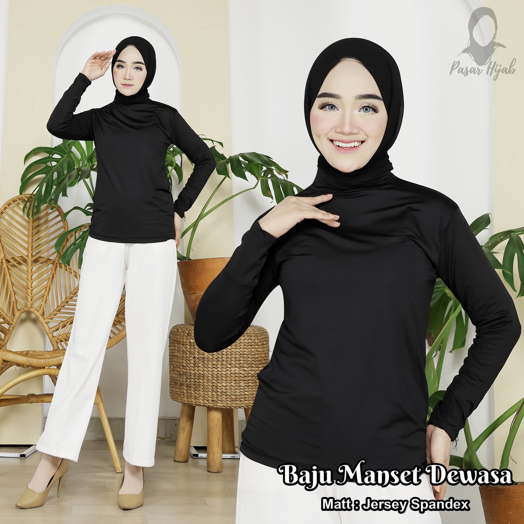 Baju Manset Dewasa Jersey Spandek , Atasan Dalaman , Baju Olahraga Termurah Pasar Hija'b