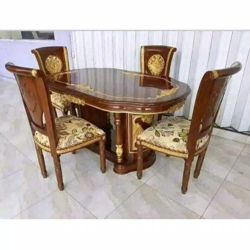 meja makan Salina KURSI 4 kayu jati