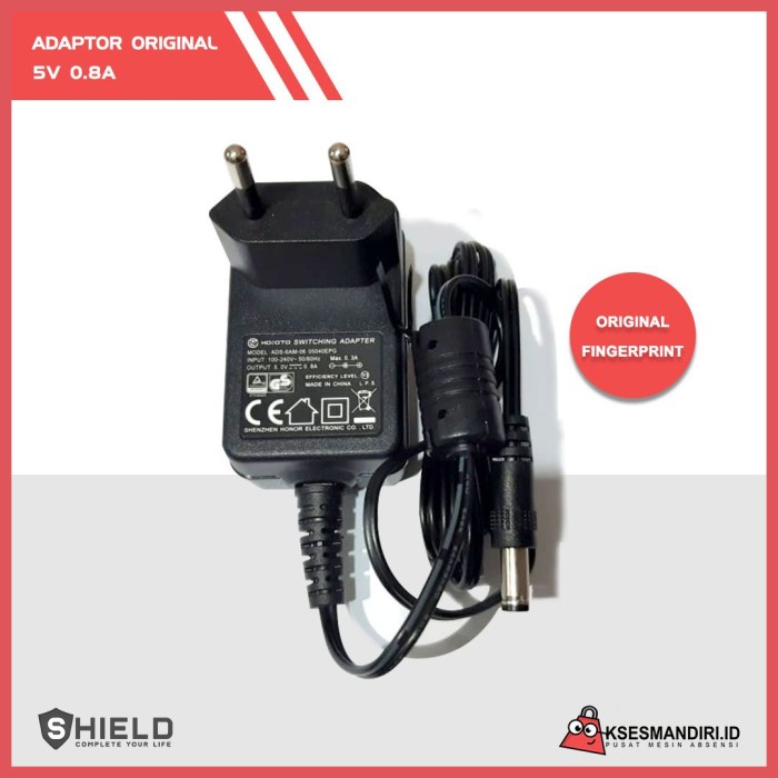 

Exclusive Adaptor Absensi 5V 1A Untuk Mesin Absensi Fingerprint