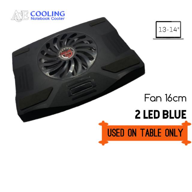 Cooling pad vacuum NCV001 + cooling pad big fan ACE COOLING samoon 14&quot; hitam