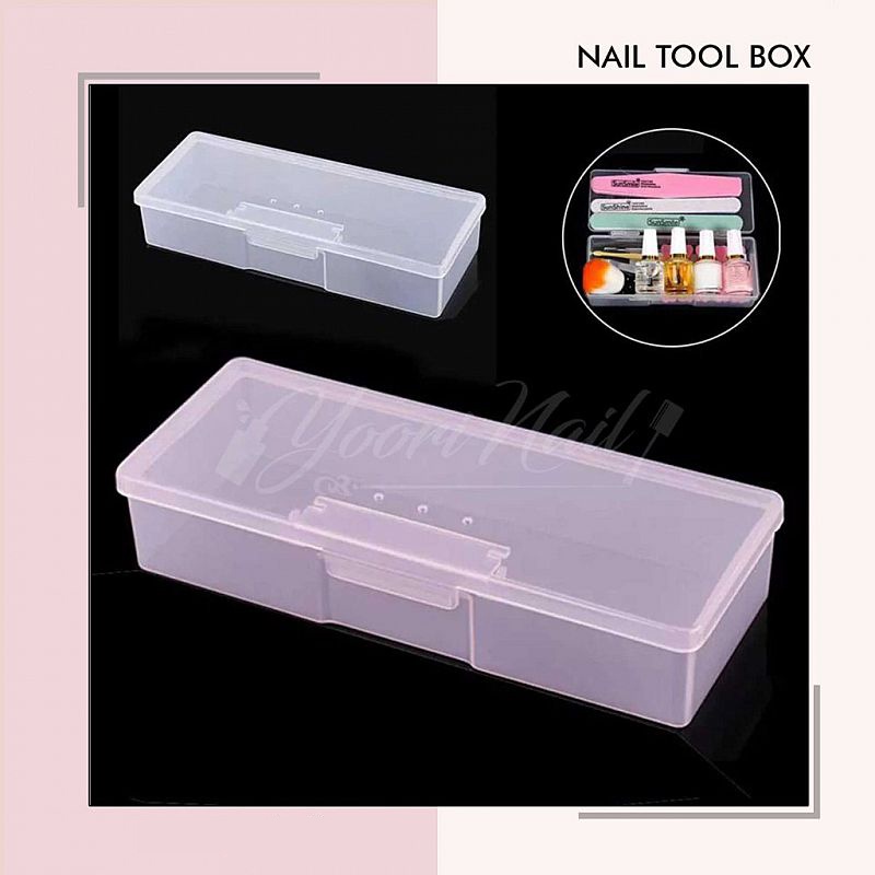 Nail tool box kotak penyimpanan alat nail art nail tools storage kotak steril