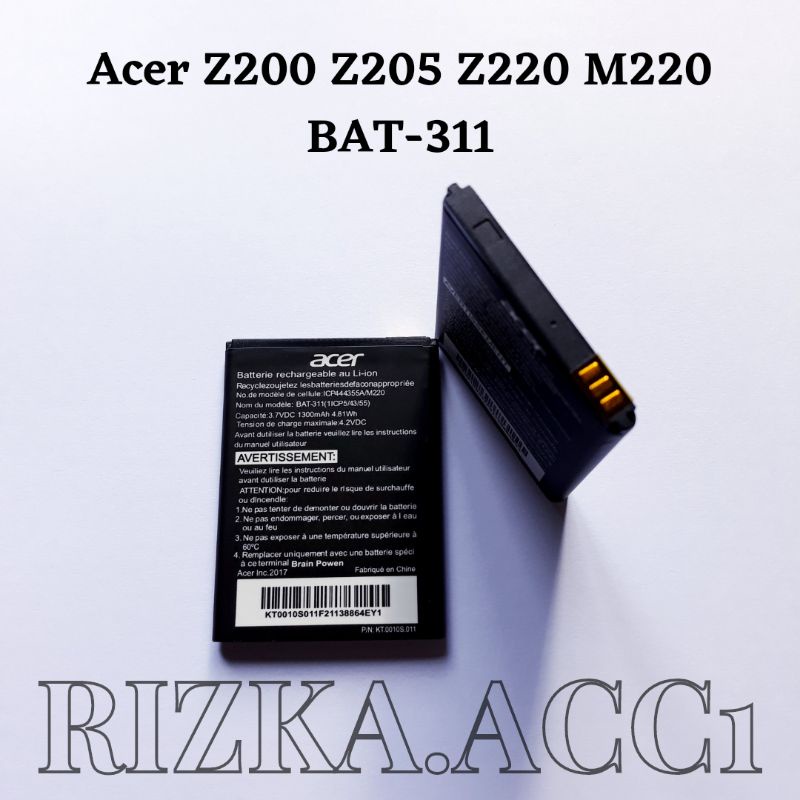 Baterai Batre Hp Acer Liquid Z200 Z205 Z220 M220 BAT-311 Battery Hp