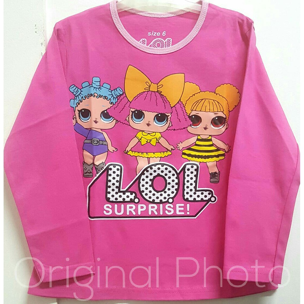 RKA - KLGCe Kaos Anak Karakter Lengan Panjang Lol Suprise Fanta