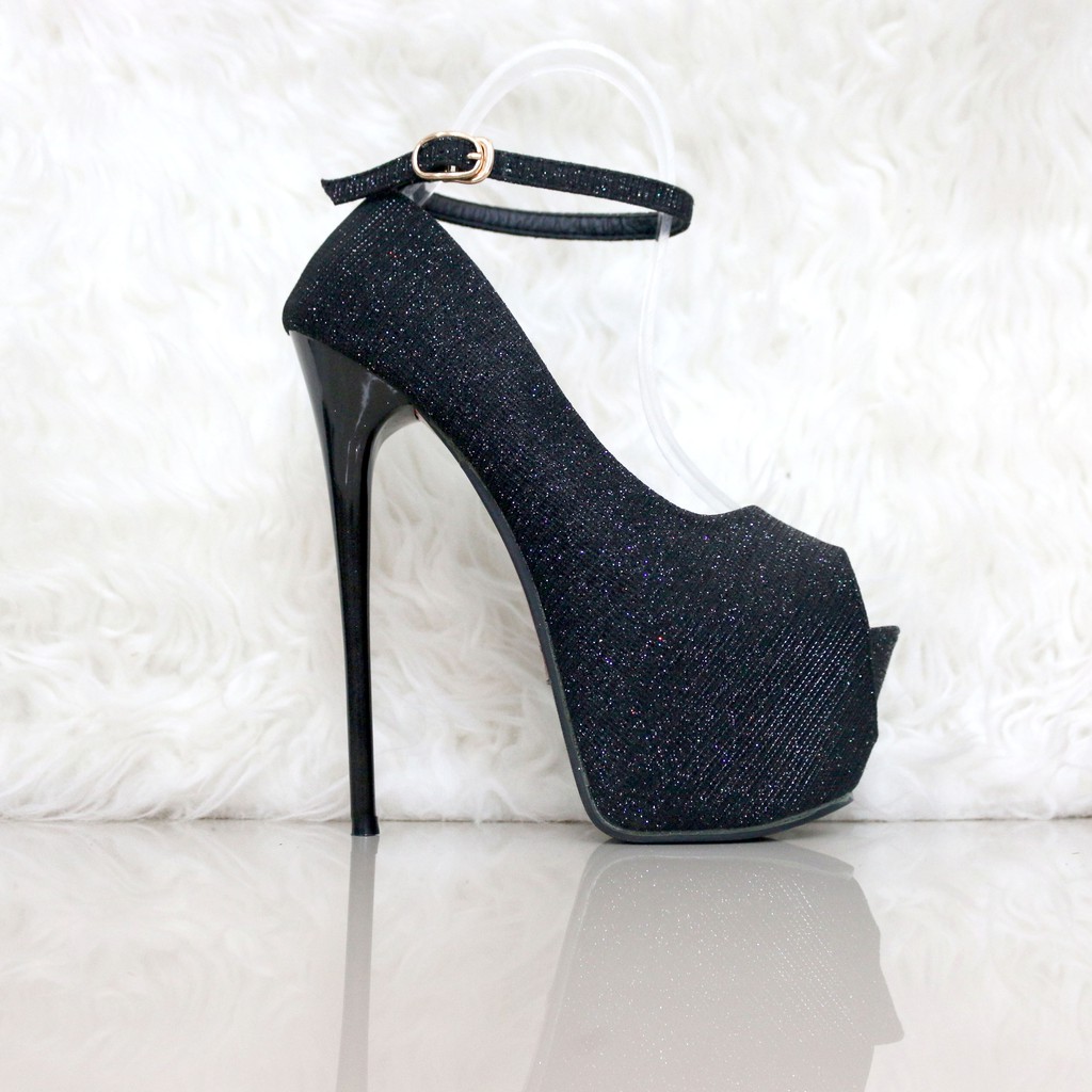 YKshoes 1039 high heels 17cm 17 cm shoes import sepatu wanita peep toe bartier silver gold grey hita-4