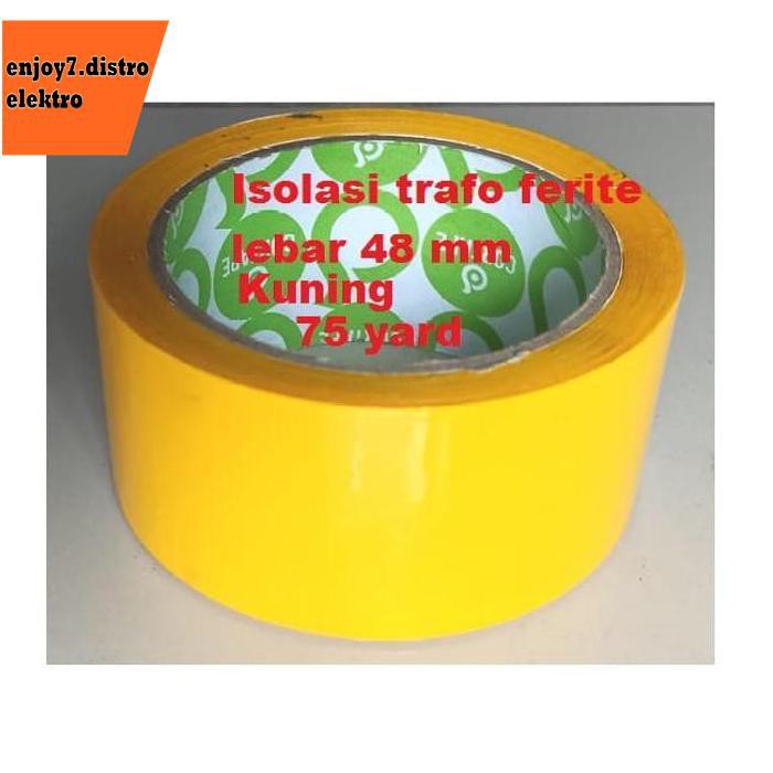 

Isolasi Trafo Ferite Lebar 48 Mm Kuning 75 Yard Bishele88 Juara