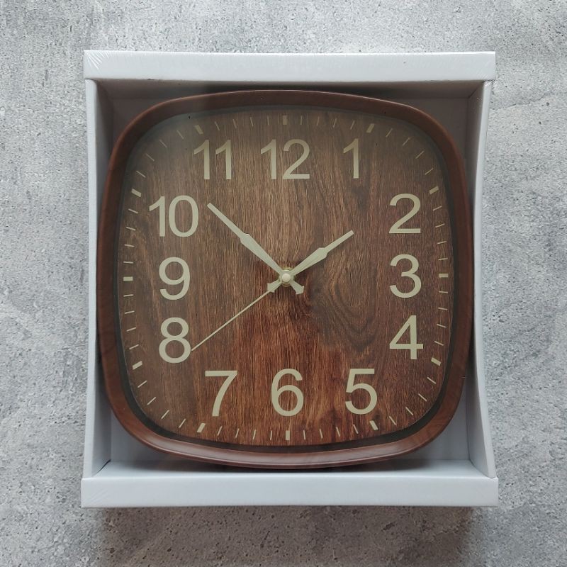 Jam Dinding Kayu Jam Dinding Wood Vintage kayu Wooden Minimalis Unik klasik