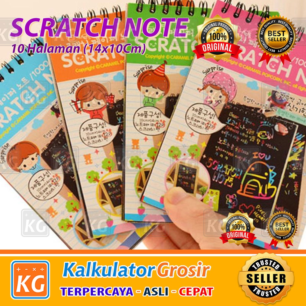 Scratch Note Buku Magic Warna Colourful Scratch Note kecil / Mainan Black Cardboard edukasi Scratch Note Magic Buku Gambar Gores Magic Grafiti Paper Note Book