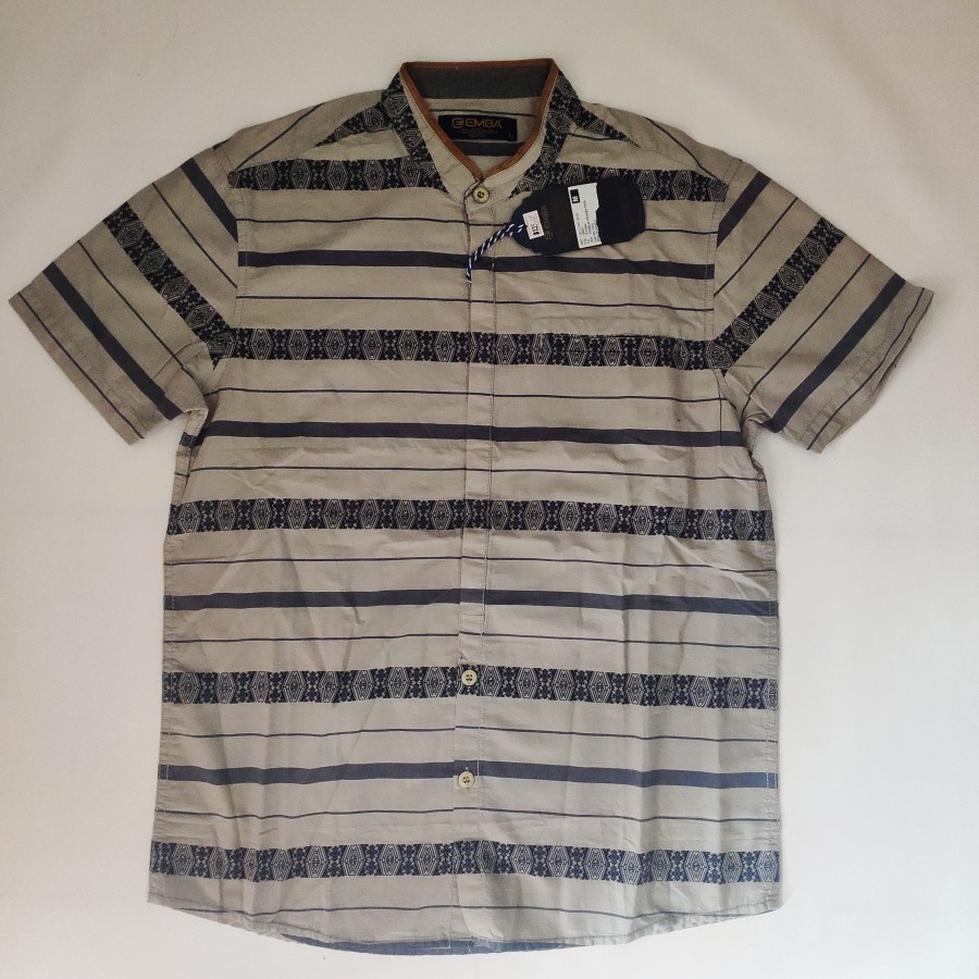 Baju Koko Pakaian Pria Kemeja Pria Lengan Pendek Merk EMBA Original