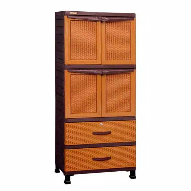 LEMARI PLASTIK NAPOLY LEMARI SUSUN LEMARI PAKAIAN PLASTIK LOKER CABINET RAK BAYI LEMARI BAYI