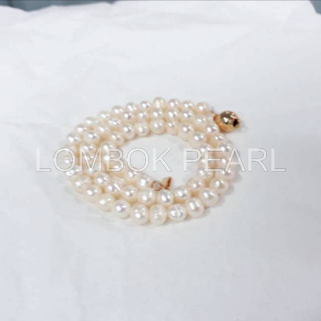 Kalung mutiara  tawar untuk anak-anak - Lombok