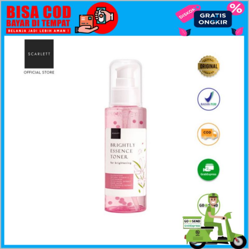 Scarlett Whitening Essence Toner Brightly - toner wajah -Scarlett toner