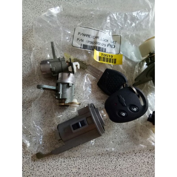 kunci set chevrolet new aveo 2008-2010 original