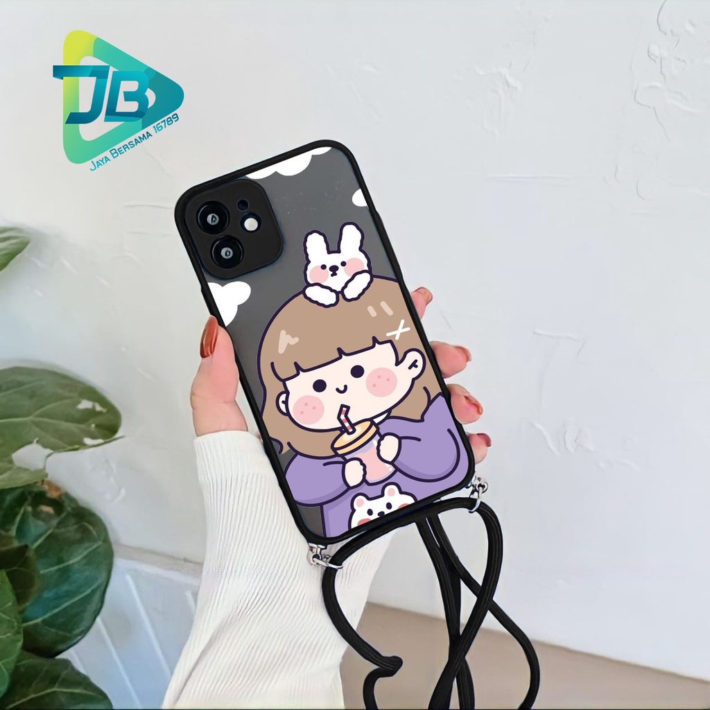 SOFTCASE SLINGCASE DOVE RORO JUMPS OPPO VIVO SAMSUNG XIAOMI REALME IPHONE ALL TYPE JB5083