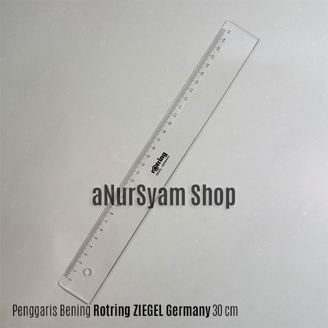Penggaris Bening Rotring Ziegel Germany 30cm