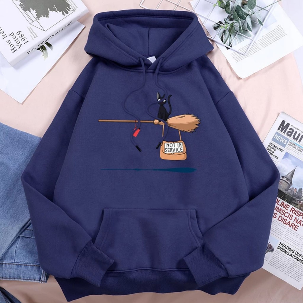 Hoodie Oversize Wanita Korean Style Bahan Katun Fleece Tebal Murah Polos XXL Ori Sweater Kekinian