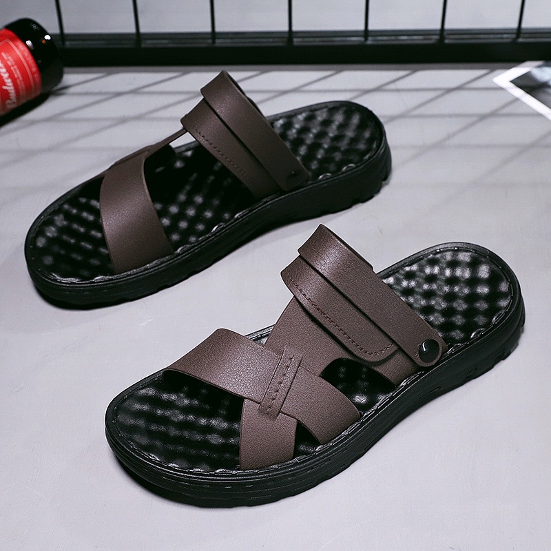 Sendal Pria Selop Casual Sandal Pria Fashion Sandal Pria Sendal Slide Pria SANDAL TERMURAH 2022 Sandal Gunung Casual Trendy High Quality Bisa Bayar Ditempat Sandal Slide