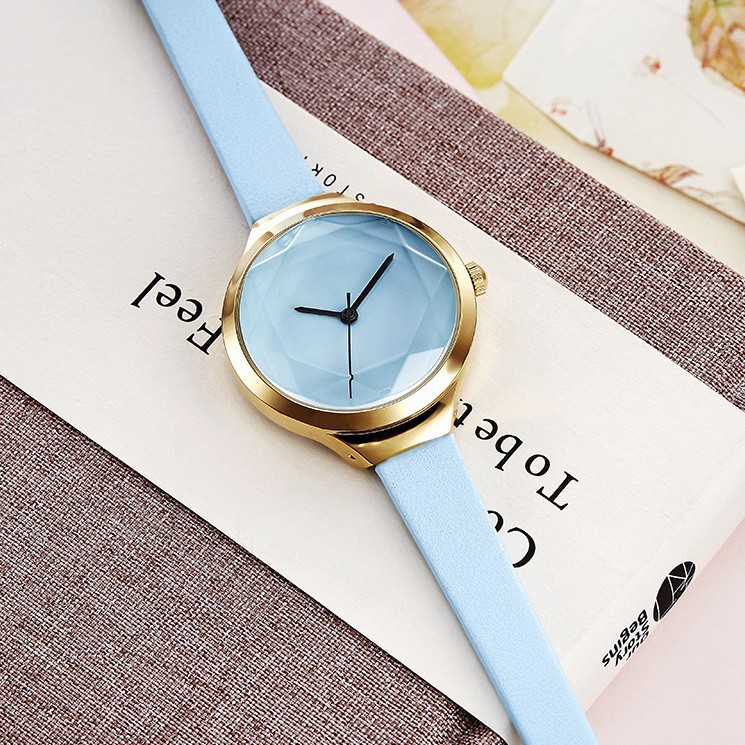 SINOBI 9722 Jam Tangan Wanita Analog Tali Kulit WK-SBY