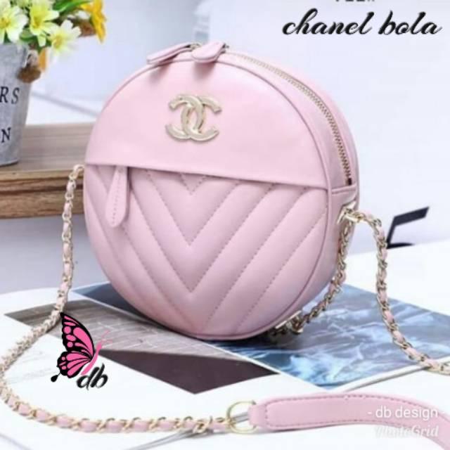 Tas selempang bulat / tas CHAN NAIL BOLA / tas bulat /  tas bentuk diameter terbaru populer