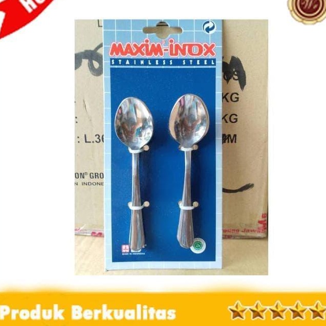 Maxim Sendok Dessert Spoon Aprilia 12 pc Stainless Steel / Sendok Stainless Maxim