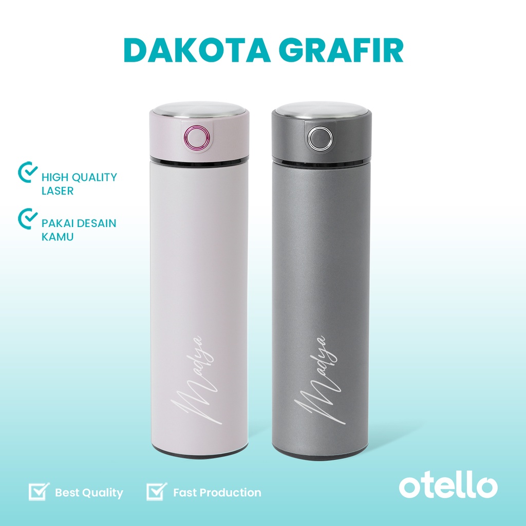 Otello - Custom Tumbler Custom Laser Grafir Nama Dakota Otello Vacuum Tumbler Flask 500ml Premium custom nama tulis dikolam catatan