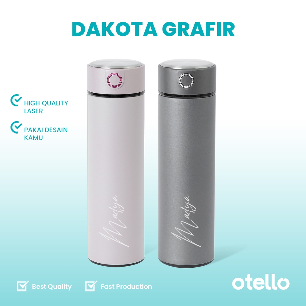 Otello - Custom Tumbler Custom Laser Grafir Nama Dakota Otello Vacuum Tumbler Flask 500ml Premium custom nama tulis dikolam catatan