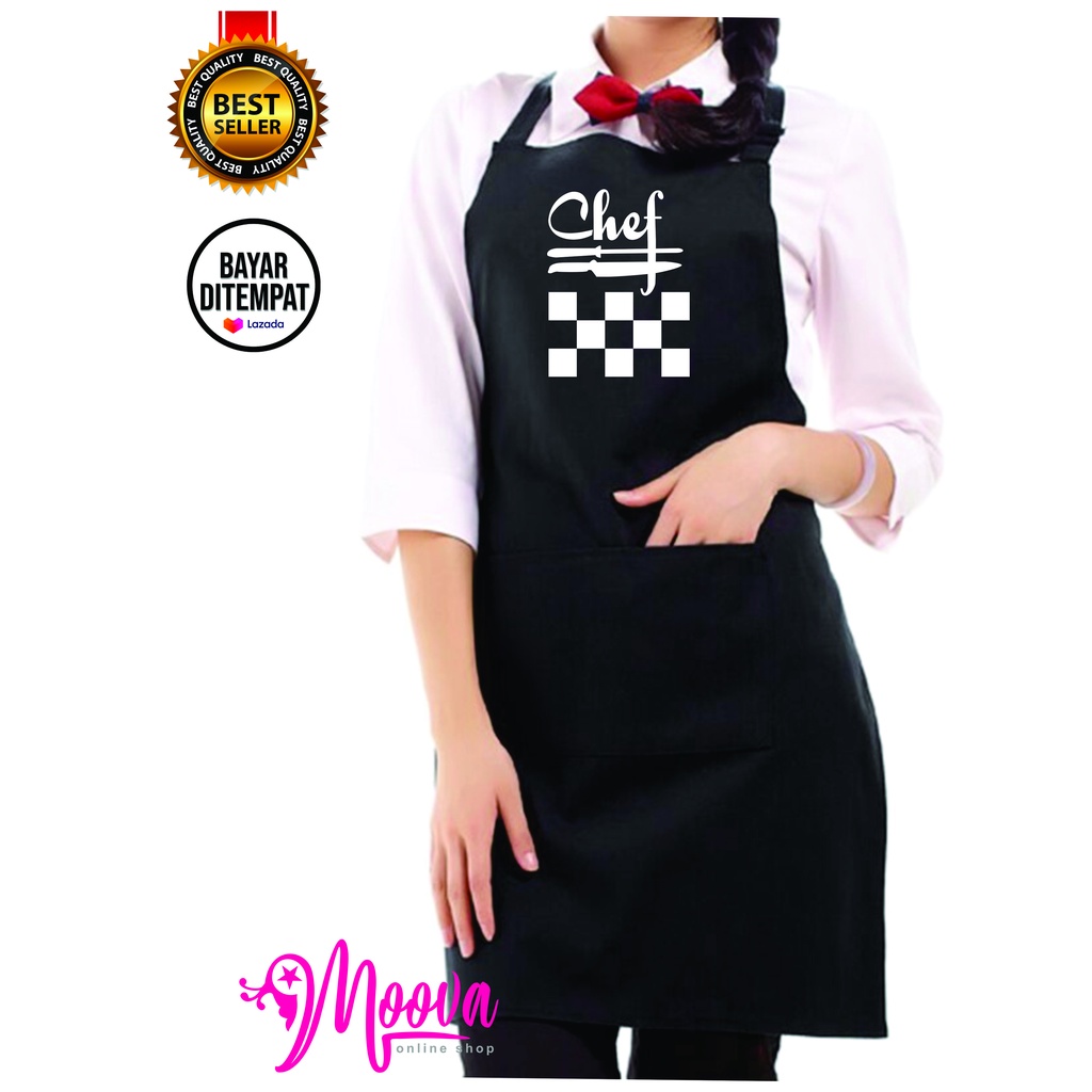 apron celemek chef executif Drill Premium Quality