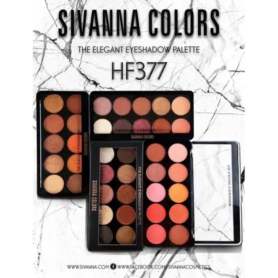 Sivanna Colors The Elegant Eyeshadow Palette HF377 /Ultra Blush Palette HF319/Blushon/Makeup/Eyeshadow/Kosmetik/Kosmetik Thailand